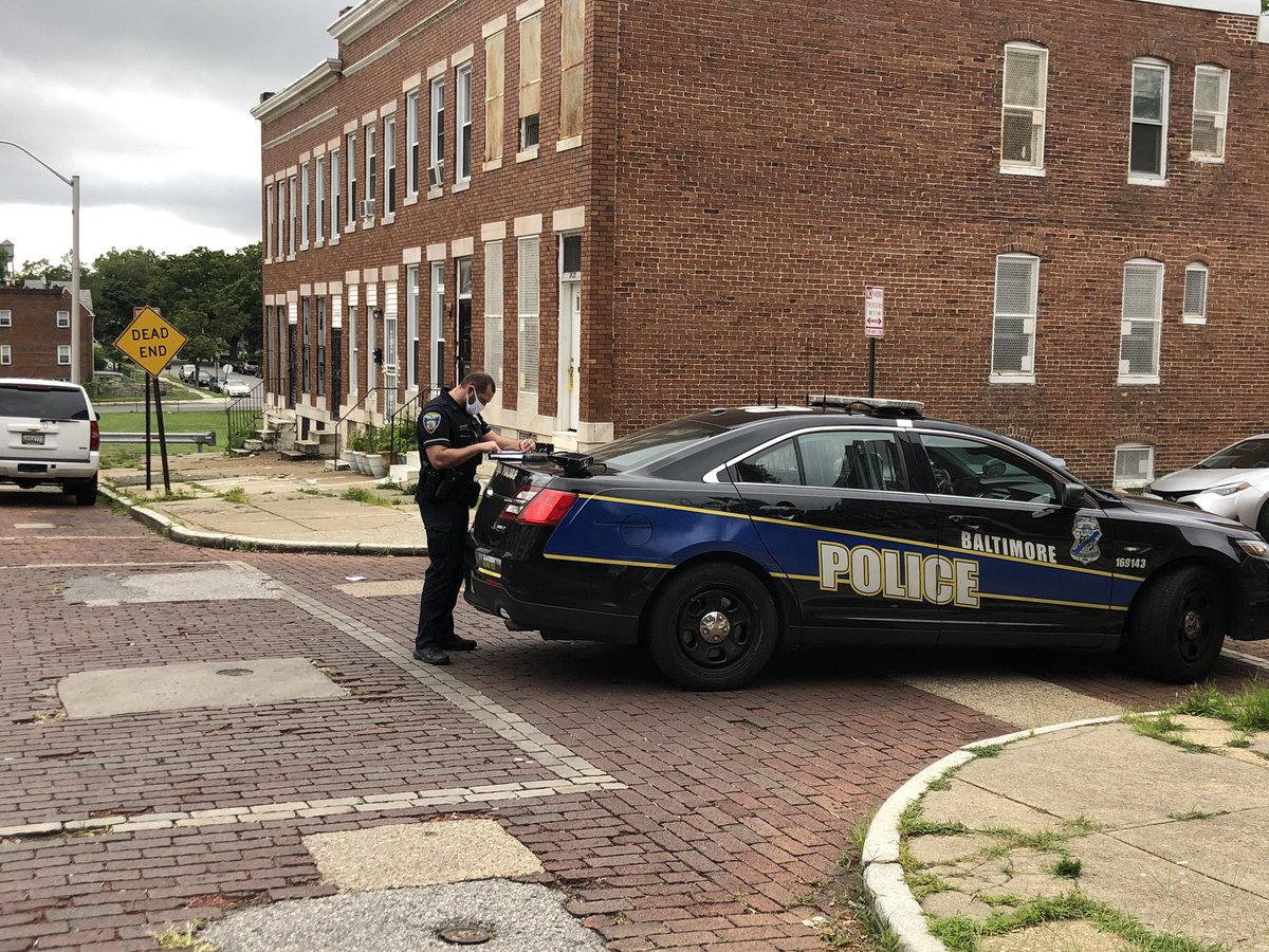 West Baltimore Homicide— Around 4:40 a.m. police responded for a reported shooting and found a man on the sidewalk in the 2600 block of Harlem Ave.  He had gunshot wounds to his body and was transported to a hospital where he died from the injuries.