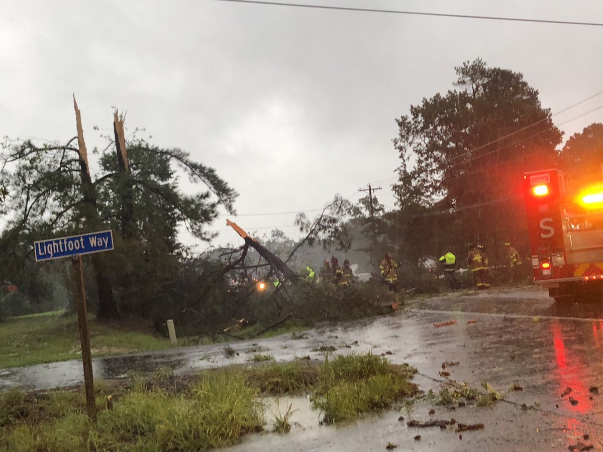 tornado went through our area on MD 5 next to Winters Sheet Metal just south of Leonardtown. Multiple trees down along Rt 5 and several into a house and on top of a car. Many trees cut off at the top of the top