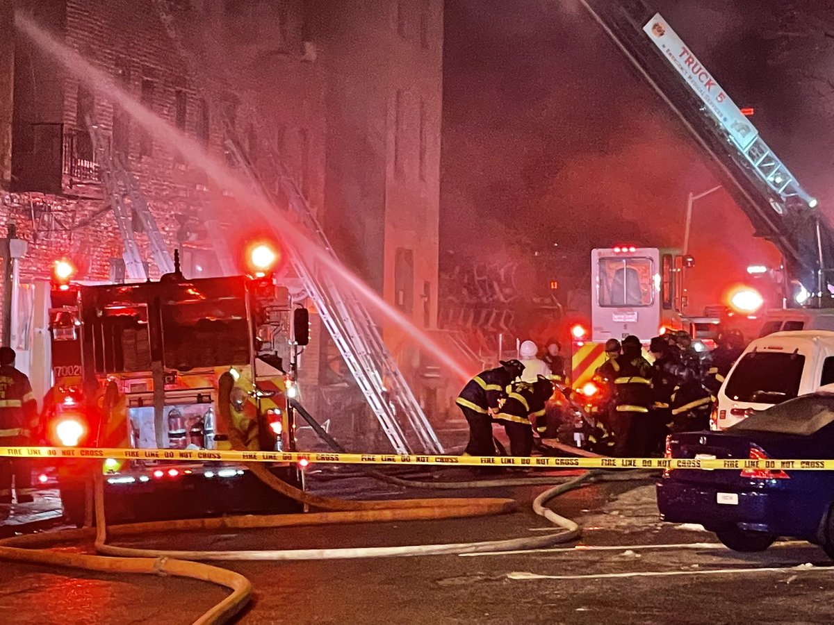 Baltimore City firefighters are on the scene battling a 3-alarm fire in a 4-story apartment building at 27th and Maryland in north Baltimore