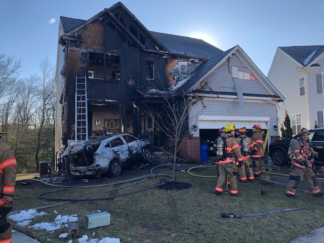 A MiddleRiver home sustained significant damage this a.m. when a vehicle crashed into it; 900 block of Ramble Run Rd, 21220. Two patients from the vehicle were transported, one Pri 2 and Pri 3. 