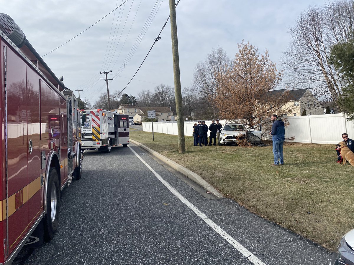 Abingdon Fire Company - MD EMS is on scene of an MVC involving a dwelling on Route 7 and Old Joppa Rd. The driver is experiencing a medical emergency and being treated.