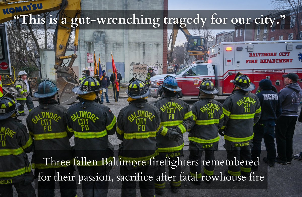 The three Baltimore firefighters killed on Monday are being remembered for their passion and sacrifice