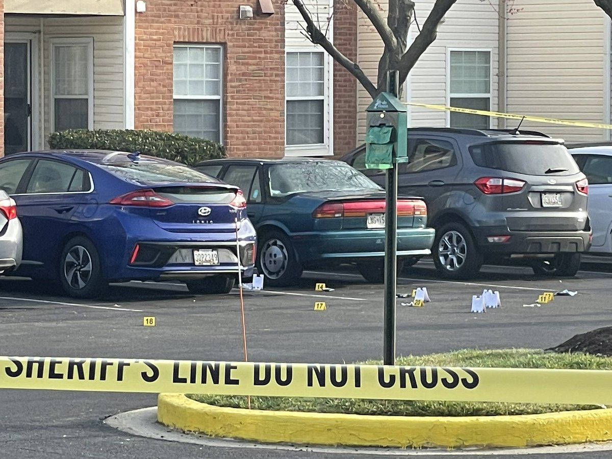 Frederick County Sheriffs Office is processing scene of deputy-involved shooting overnight in an apartment community off Kingsbrook Dr. Suspect is being treated at Shock Trauma; deputy is uninjured. FCSO is investigating