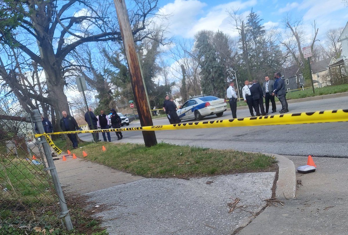 Homicide detectives are investigating a shooting in Southwest Baltimore