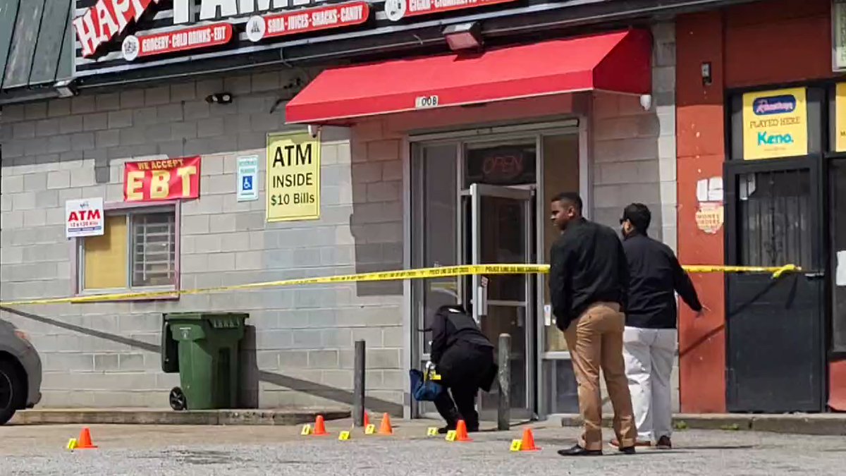 Southern District detectives are investigating a shooting that occurred in front of the doorway of the Happy Family Mart in Cherry Hill