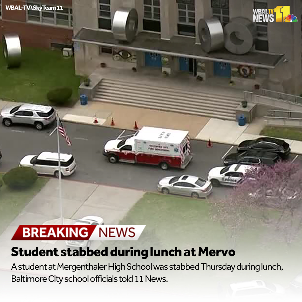 A student is in custody after a fight in the school's cafeteria that led to a student stabbing two other students. One victim was stabbed once, the other was stabbed five times