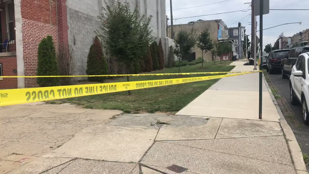 this is the scene at the corner of North Avenue and Longwood St after @BaltimorePolice say multiple people were shot