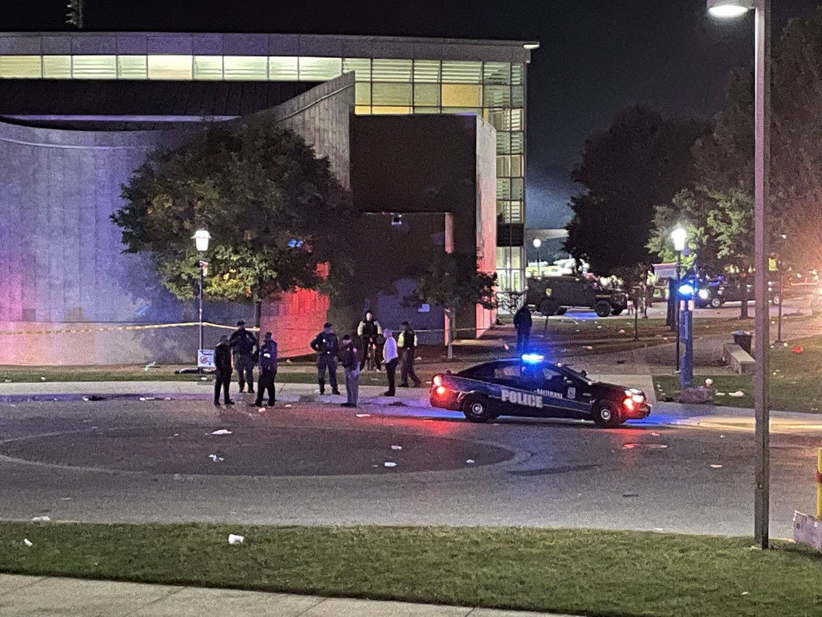 Reports of a shooting at Morgan State University on Homecoming night. A lot of activity outside the Hill Field House and Student Center