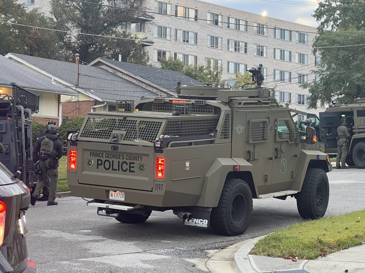 Here's a look at the response for the barricade situation that was happening in Oxon Hill this morning. Details are limited at this time but neighbors tell police were negotiating with the man inside since about 4:30 this morning. He came out without incident