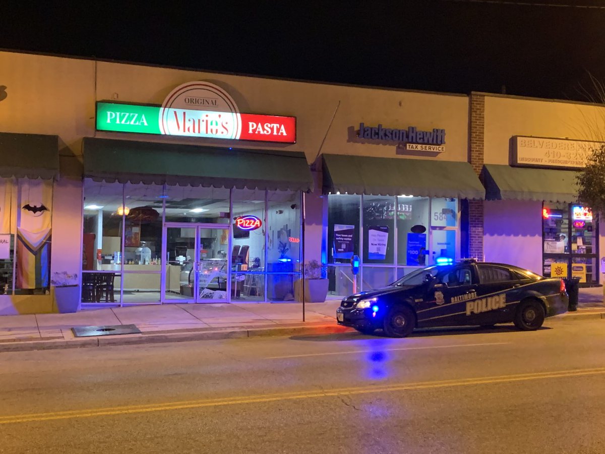 Someone smashed into the storefronts of several businesses in Baltimore City and Baltimore County