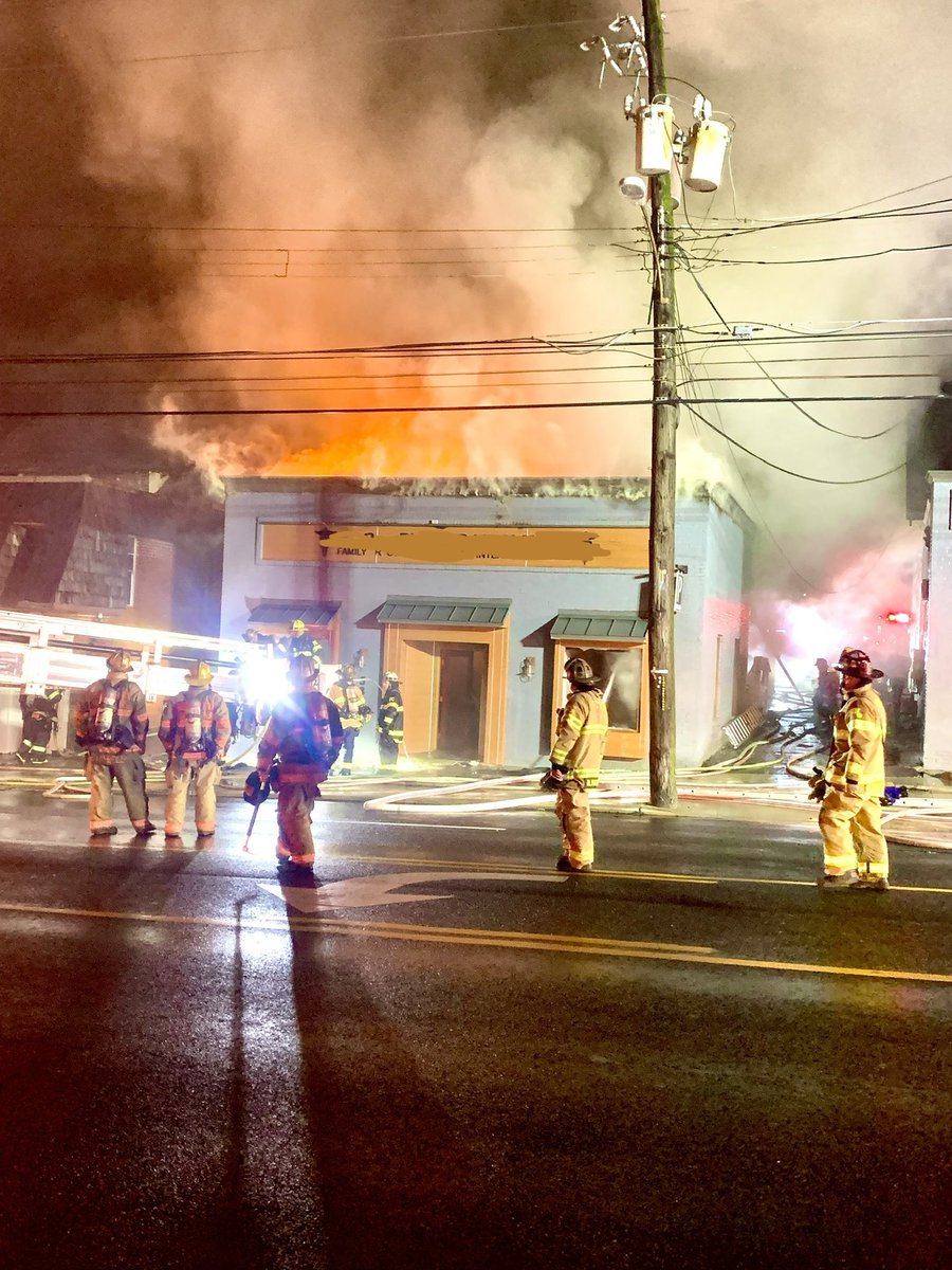 Approx 3:42am PGFD units were dispatched to the 5800 block of Baltimore Ave in Riverdale for a reported structure fire. On scene crews found a commercial building with fire showing through roof. Fire is out. Primary search negative. Crews remain on scene. PIO en route
