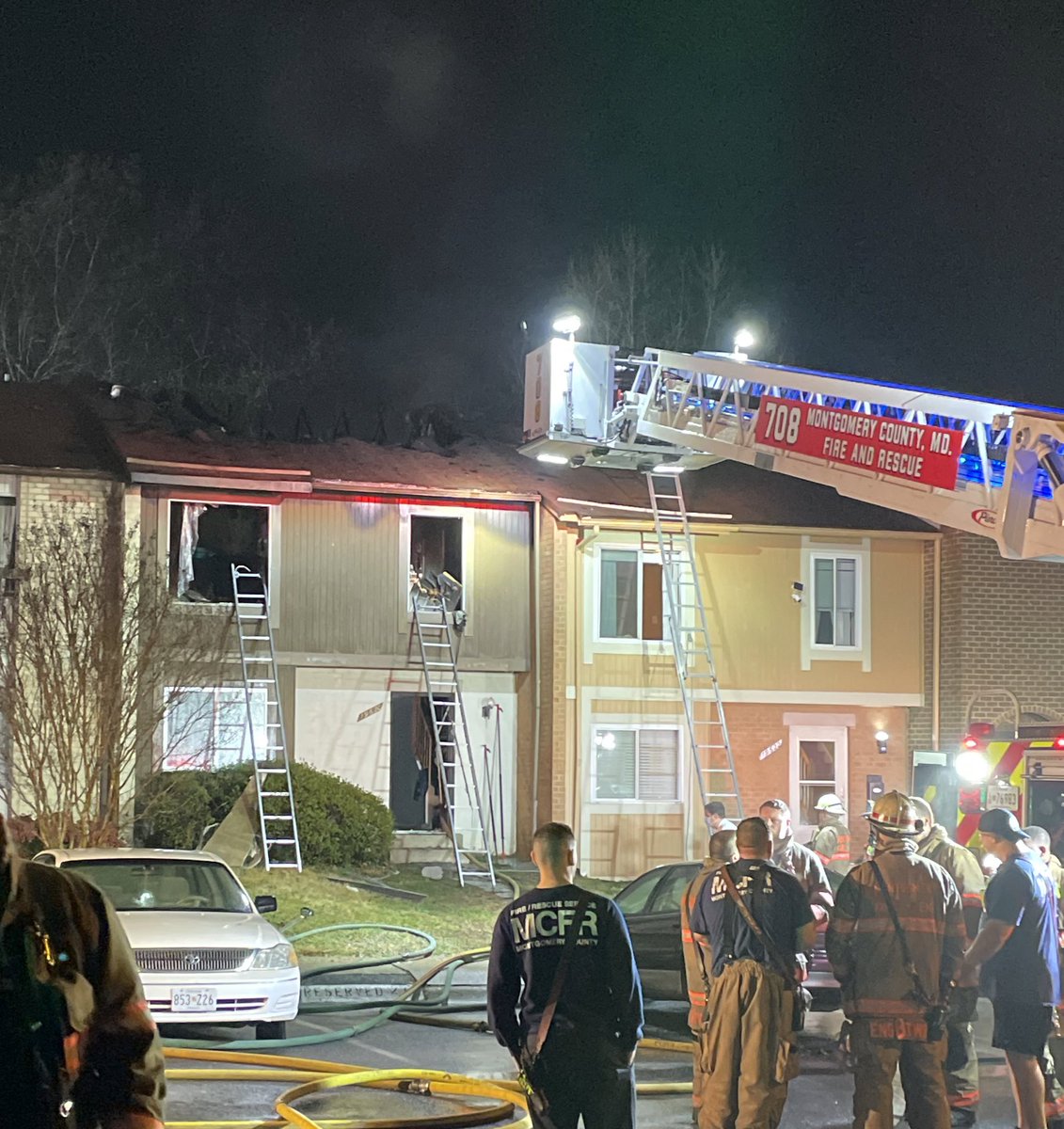 19600blk Club Lake Rd, Gburg; MOR TH; fire likely originated in 2nd floor bedroom; occupants got out; no injuries; Cause, under investigation; Damage estimated ~$325K; Displaced, 3 adults, 1 cat missing; ~80 @mcfrs FFs responded; RedCross assisting