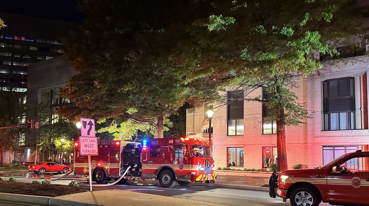 Alexander House, Silver Spring, @MCFRS_EMIHS transported 2 patients, incl 1 adult from fire apartment, Pri1 with  life threatening injuries &amp;amp; 1 adult unrelated to fire with  medical emergency. Cause of fire under investigation, Damage ~$50K to contents, sprinkler activation