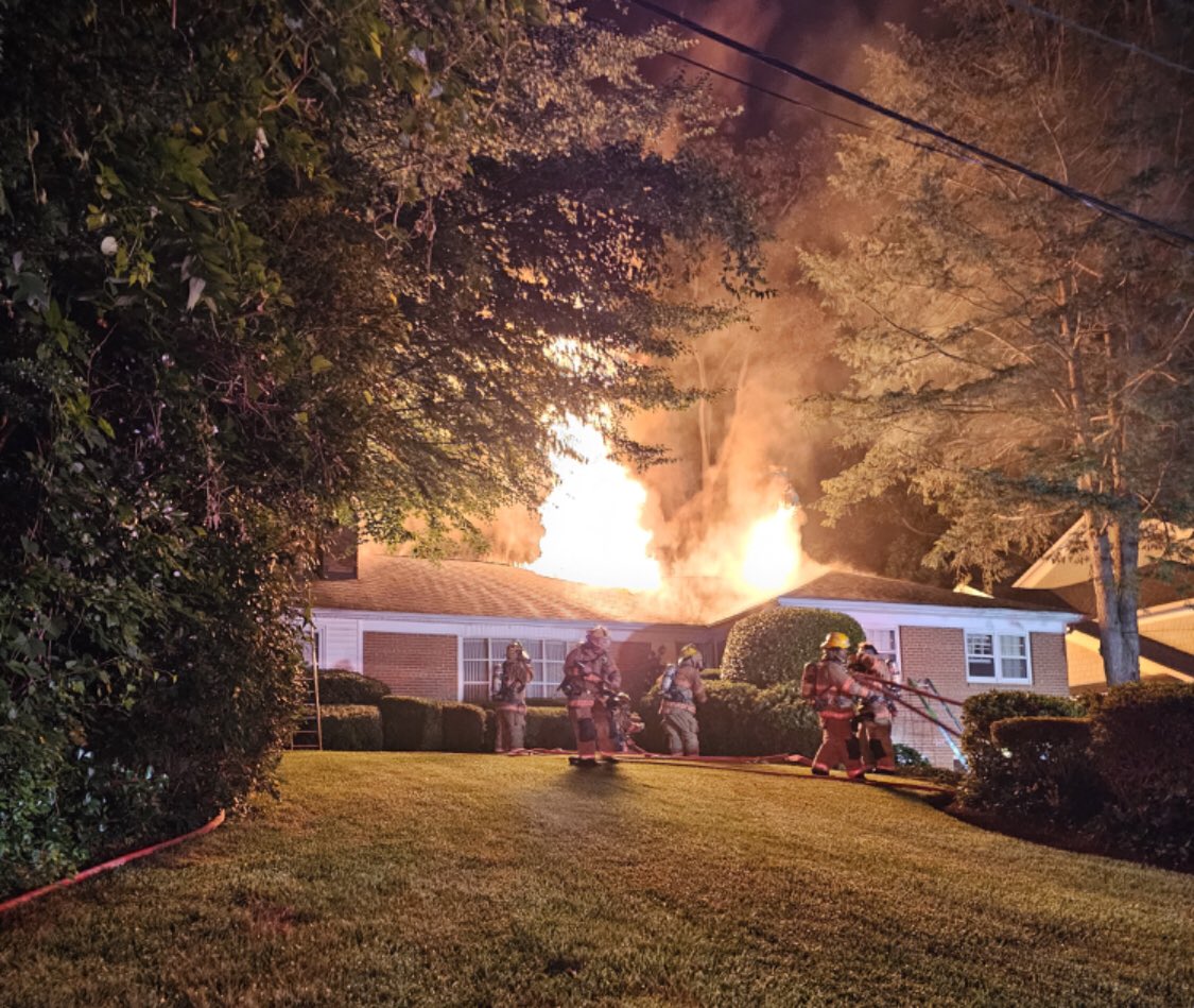 5900blk Aberdeen Rd, Bethesda; single-family house; Origin/Cause, attic area, electrical in nature, IAO attic exhaust fan, probable malfunction fan overheated, ignited nearby combustibles; Damage  $300K; 2 adults displaced; no injury