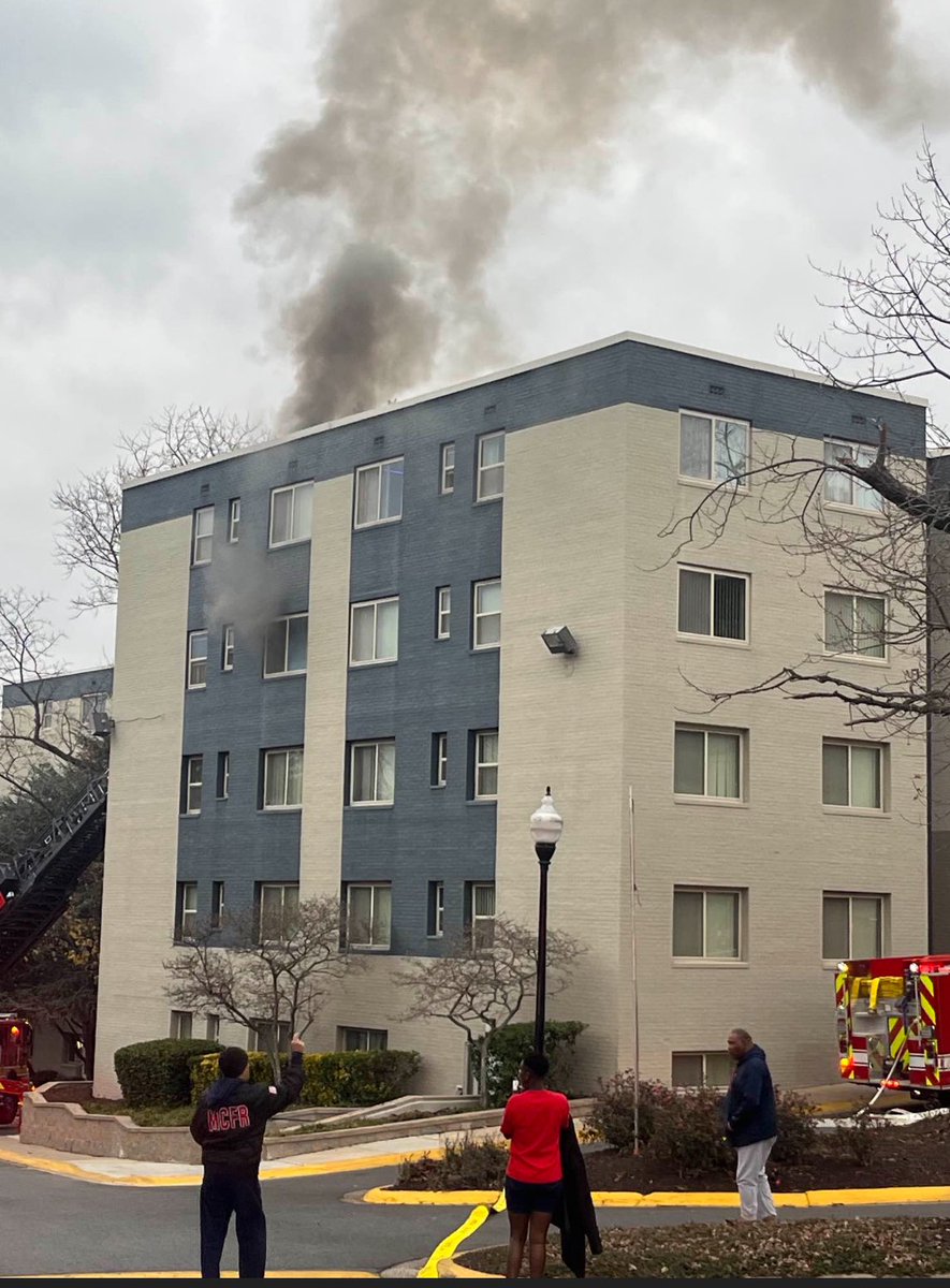1701 East West Hwy; Origin/Cause, in 3rd floor bedroom, cell phone charger overheated nearby combustibles; 4 families displaced; 1 person evaluated (no EMS transport); Damage estimated  