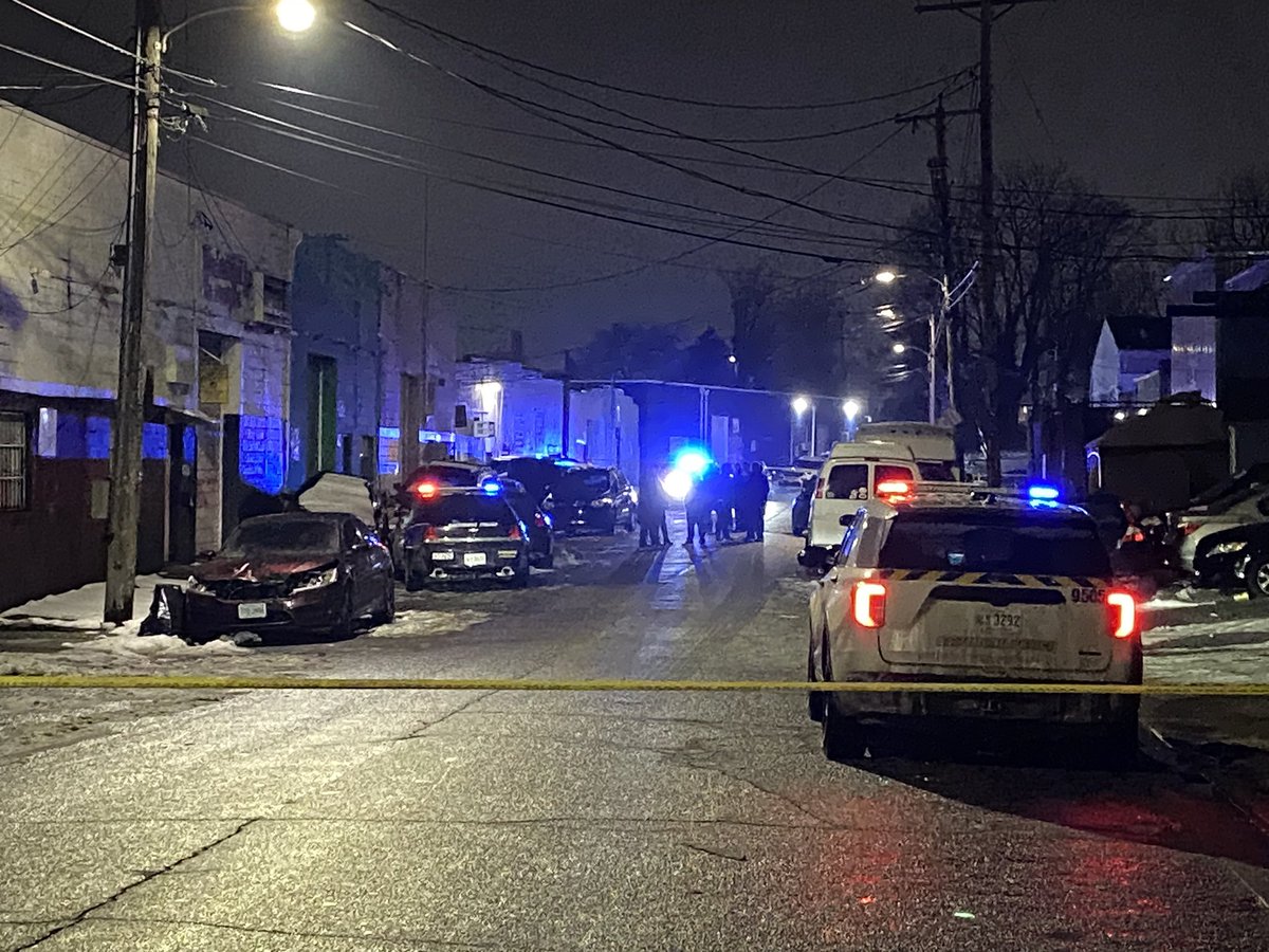Police say they got the call of a shooting inside a mechanics garage around 8:20 tonight. They found a male victim with a gunshot wound. They later died. A person of interest is in custody. The left is a picture of this scene tonight. 