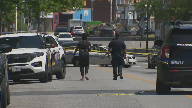 Man in critical condition and woman injured in Northwest Baltimore shooting this morning. Police investigation underway at the scene on Garrison Boulevard