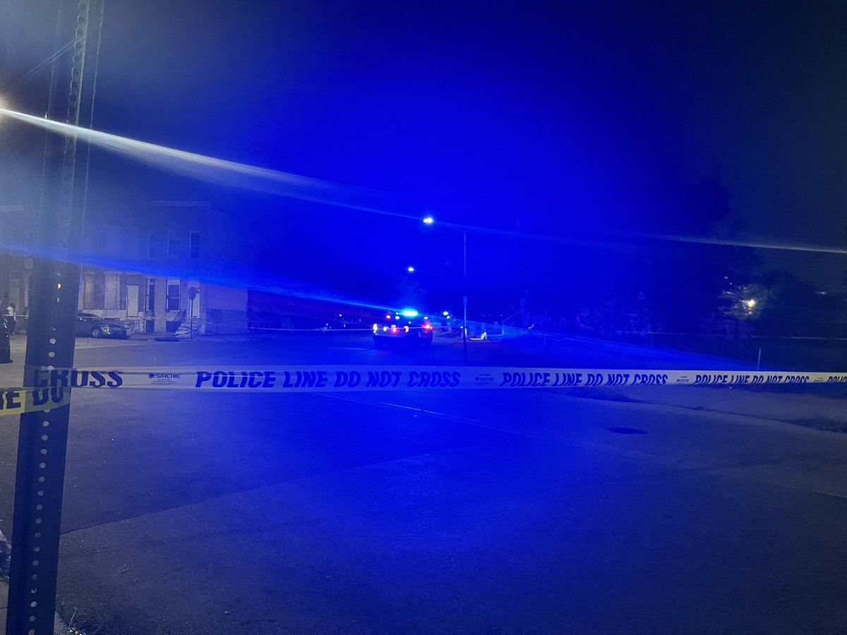 3 people shot, including one juvenile, here in West Baltimore tonight, per @BaltimorePolice. All three are males and were taken to the hospital where they&rsquo;re listed as stable. It happened just after 10p here on N.  Calhoun St. No word on arrest(s) yet