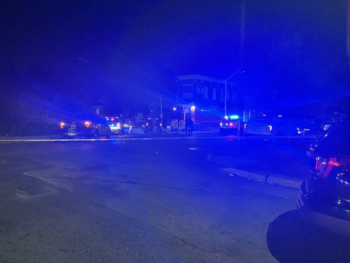 3 people shot, including one juvenile, here in West Baltimore tonight, per @BaltimorePolice. All three are males and were taken to the hospital where they&rsquo;re listed as stable. It happened just after 10p here on N.  Calhoun St. No word on arrest(s) yet