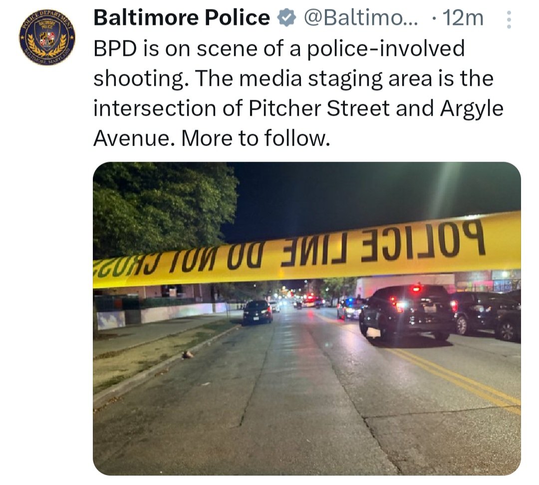 Also, that location is the place where police are setting up a staging area for local reporters.