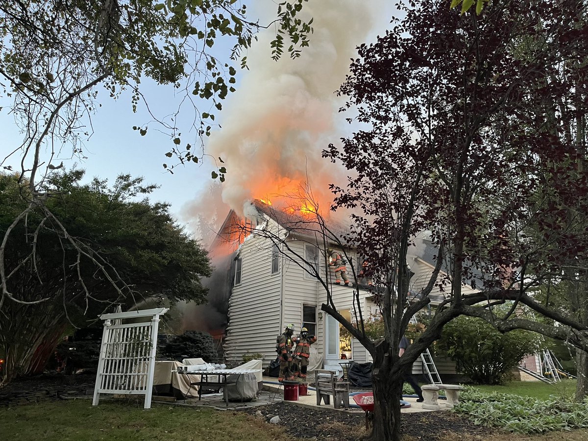 13600 blk Cherrydale Dr, single-family house; occupied, neighbor alerted family to fire in garage; Origin/Cause, floor level just inside overhead garage doors, possibly caused by improperly disposed smoking materials/cigarettes; Damage ~$500K; 4 adults displaced; no inj