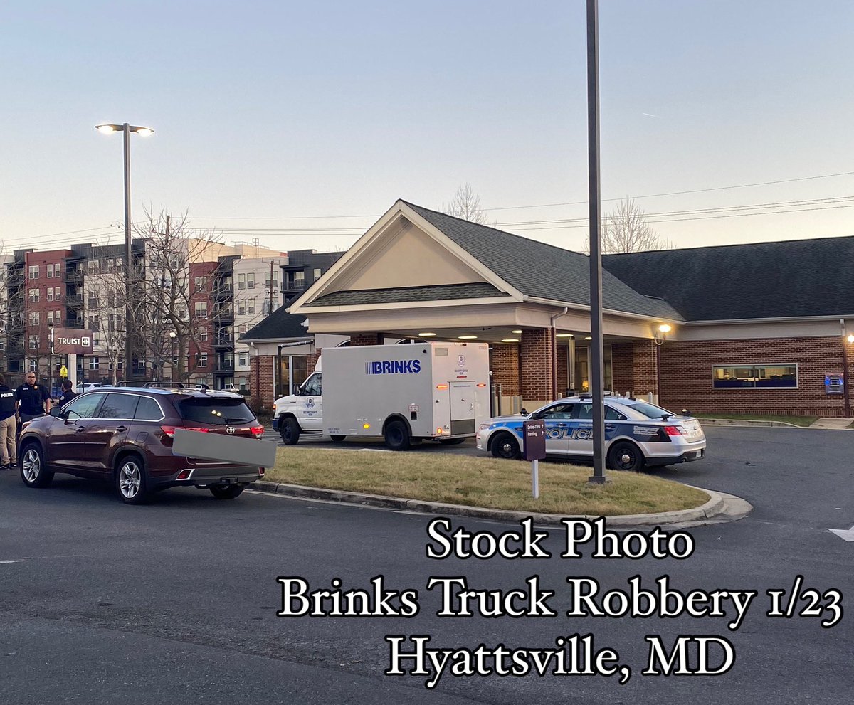 Attempted Brinks truck robbery behind the Chipotle on Baltimore Ave BRINKS TRUCK TARGETED: 5500 Baltimore Ave in Hyattsville’s Art District— a man with a rifle hopped out of a car & attempted to rob the Brinks truck worker. The worker opened fire; causing the suspect(s) to scurry off in a green minivan. (suspect may have been shot in the process)