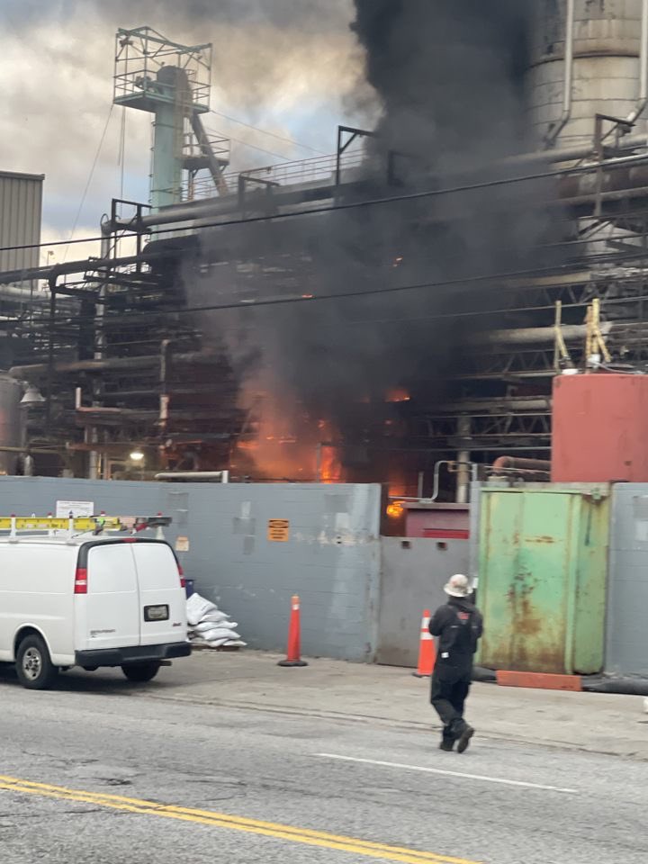 BaltimoreFire firefighters are fighting a building fore in Southeast Baltimore.