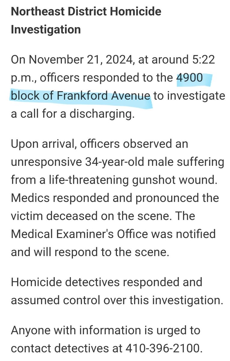 Two shootings on the same block of Northeast Baltimore within three days