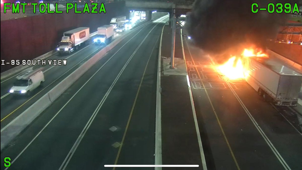 Baltimore  Firefighters are heading to a truck fire on Southbound I-95 just after to the Fort McHenry Tunnel. All lanes blocked, use another route