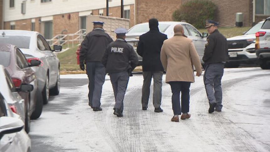 Baltimore County Police are investigating a domestic-related shooting that sent four people to the hospital this morning. It happened off Breslin Court in Rosedale around 6:30 this morning. So far - police haven't said much about what happened