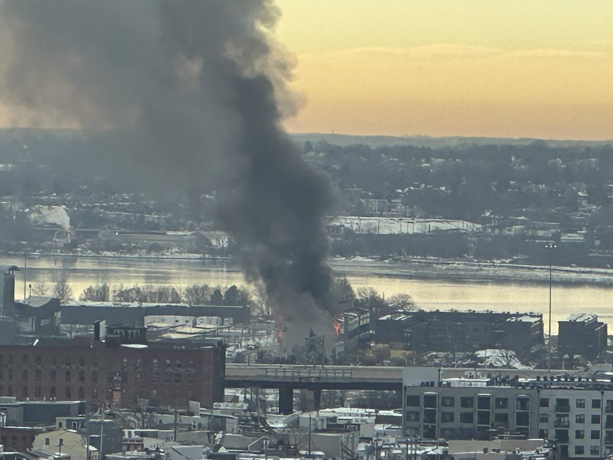 Large Fire at Construction Site of Residential Complex 
 Baltimore Peninsula