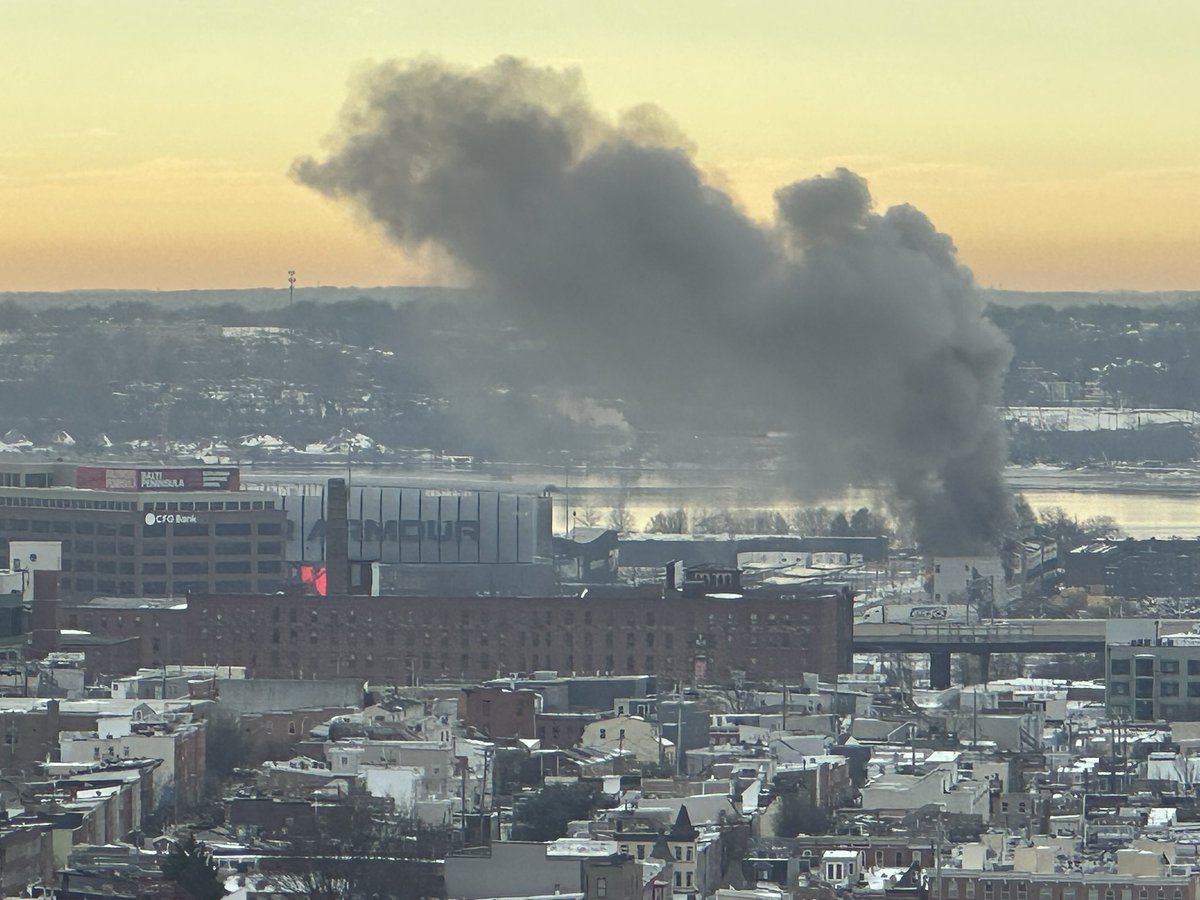 Large Fire at Construction Site of Residential Complex 
 Baltimore Peninsula 