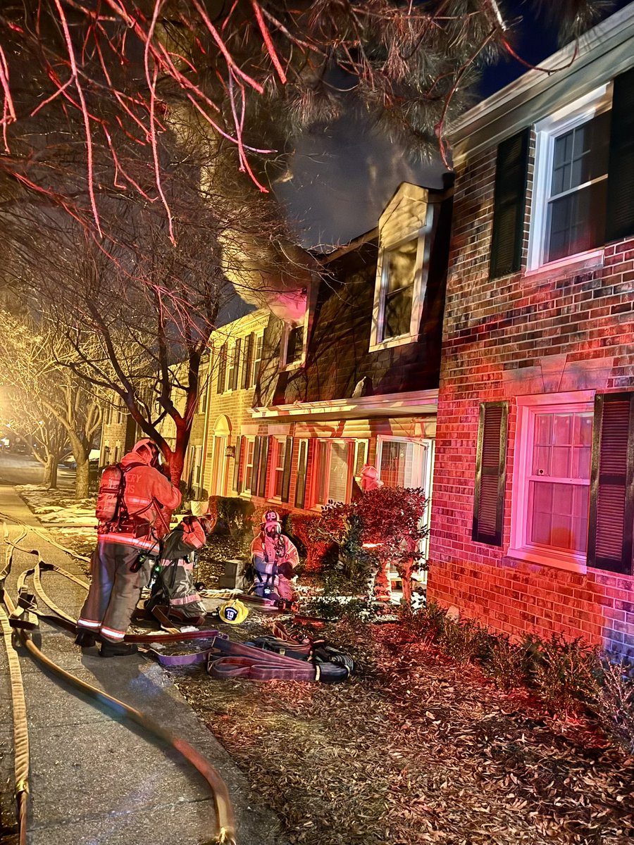 Early morning fire in on Lester St, Wheaton, MD occupants stated they were asleep on upper floor of residence & were AWAKENED (~245a) by sound of activated SMOKE ALARM