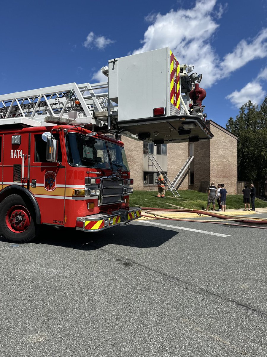 19000blk Mills Choice Rd. Montgomery Village/Gaithersburg, fire in 1st floor condo.  Cause, under investigation, likely unattended candle. Smoke alarm functional, but occupant returned & discovered fire/smoke.  No injury. 2 adults 4 kids displaced. Red Cross assisting - Mills Choice Rd., apartment building, fire in bedroom, bulk of fire knocked down, no injuries, lone occupant got out  x.com/mcfrspio/statu…