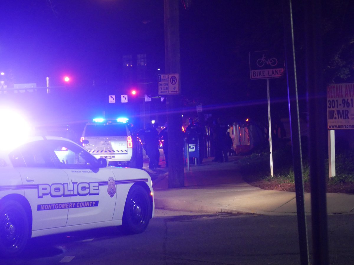 Police are also investigating an armed robbery outside of the Chipotle on Ellsworth Drive in downtown Silver Spring.The victim is with officers now on Spring Street and says that a group of people pulled a knife out on him & robbed him.  
