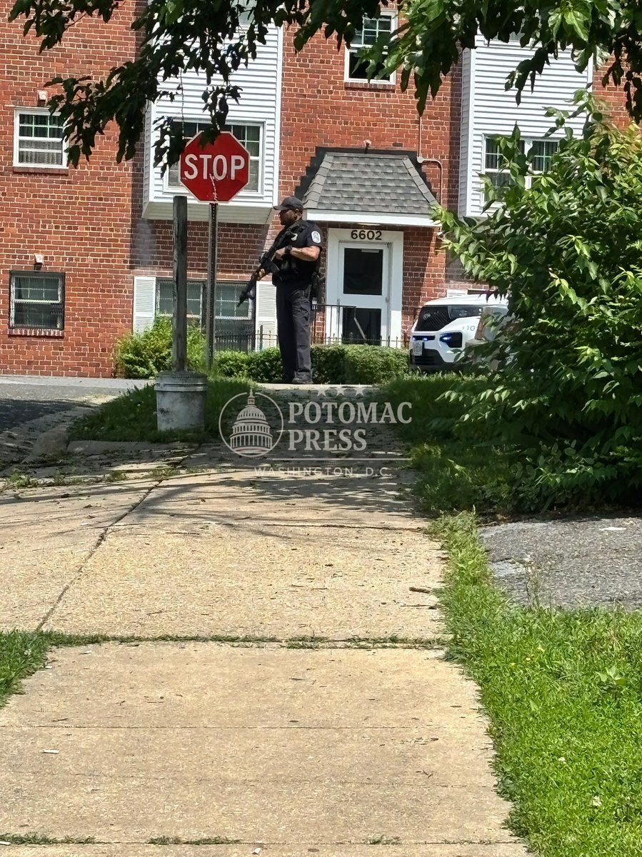 Scene of a homicide shooting in the 6400 Bl. Of Griegs St in Seat pleasant with an individual pronounced dead on scene. A possible suspect may be holed up in an apartment not far from the crime scene. 