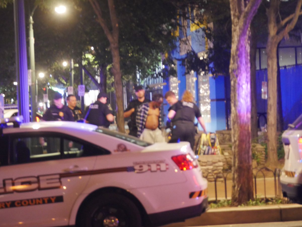 Police in downtown Silver Spring have a man in custody after he lunged at an Ethiopian restaurant employee on Sligo Avenue at Georgia Ave with  a knife, per the restaurant’s owner. He told this a common occurrence in the area 