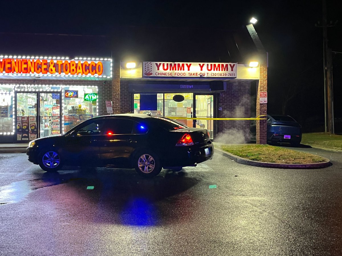 Police are investigating an armed robbery at Yummy Yummy take-out on the 8500 block of Oxon Hill Rd in Fort Washington, MD. 