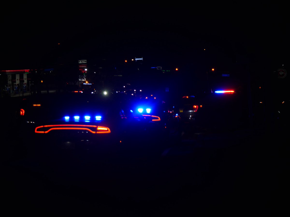 Maryland State Police box-in a work truck that was reported recently STOLEN on Annapolis Road at Cooper Lane in Landover Hills, Maryland.A male and female have been detained alongside a BABY, who they had with them at the time of the theft