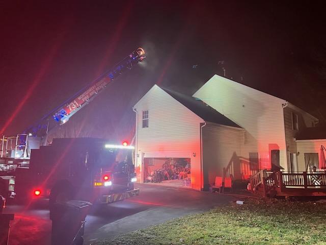 12800 Tern Dr, Darnestown, family alerted by smoke alarm, they got out; Origin/Cause, basement HVAC utility room, extended to floor joist & via pipe chase to 2nd floor; accidental, undetermined; Damage >$150K; 1 family incl 3 adults, 5 children displaced