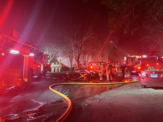 12800 Tern Dr, Darnestown, family alerted by smoke alarm, they got out; Origin/Cause, basement HVAC utility room, extended to floor joist & via pipe chase to 2nd floor; accidental, undetermined; Damage >$150K; 1 family incl 3 adults, 5 children displaced 