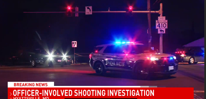 POLICE SHOOT & KILL SUSPECT IN MD.  -Happened in Hyattsville, Maryland  -Police say they pulled over car, man had laundry bag full of marijuana  -1 officer was inside the car searching it