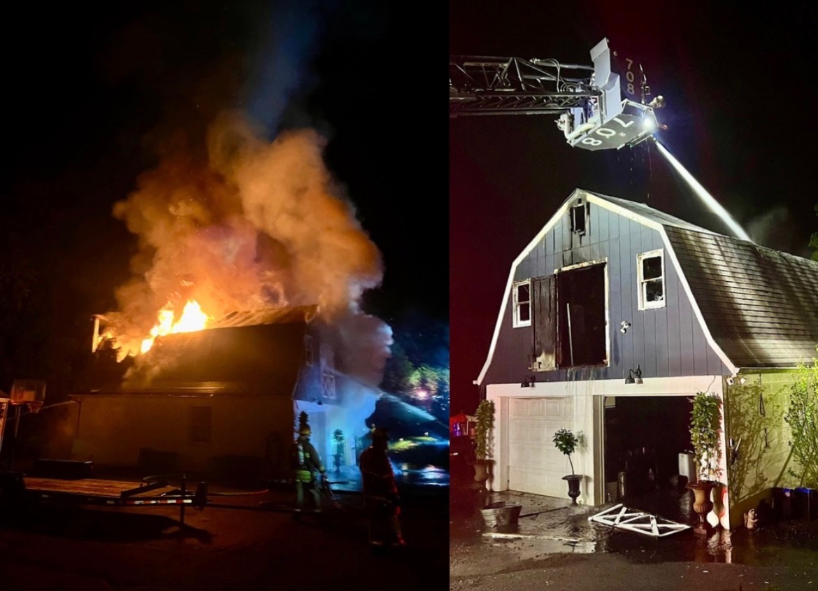 50 Firefighters Respond to North Potomac Barn-Style Garage Fire Click below for full article