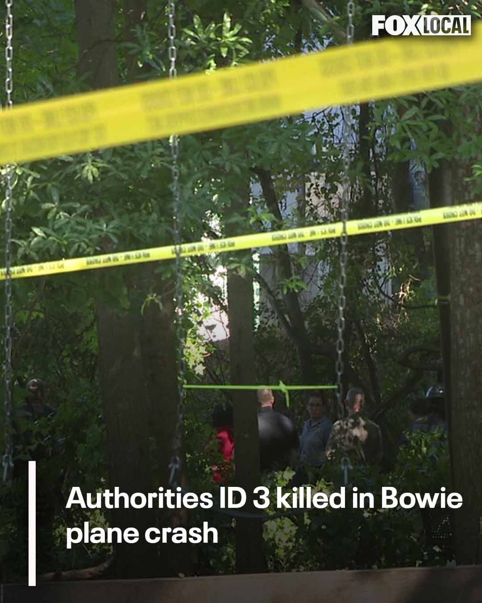 Authorities have released the names of the three men killed in a plane crash in Prince George’s County over the weekend