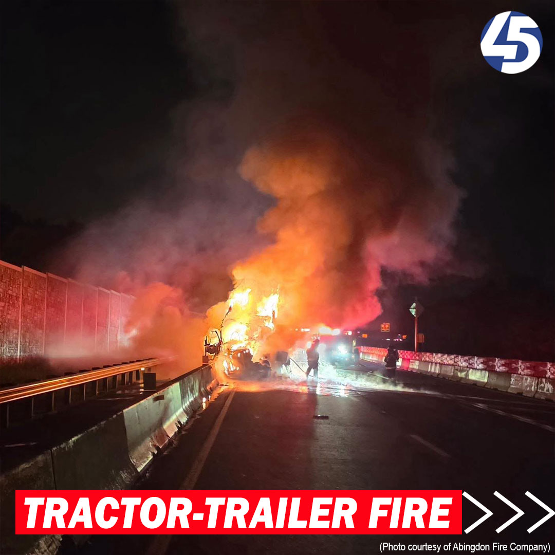 Emergency crews responded to a tractor-trailer fire on Interstate 95 early Tuesday morning, officials announced